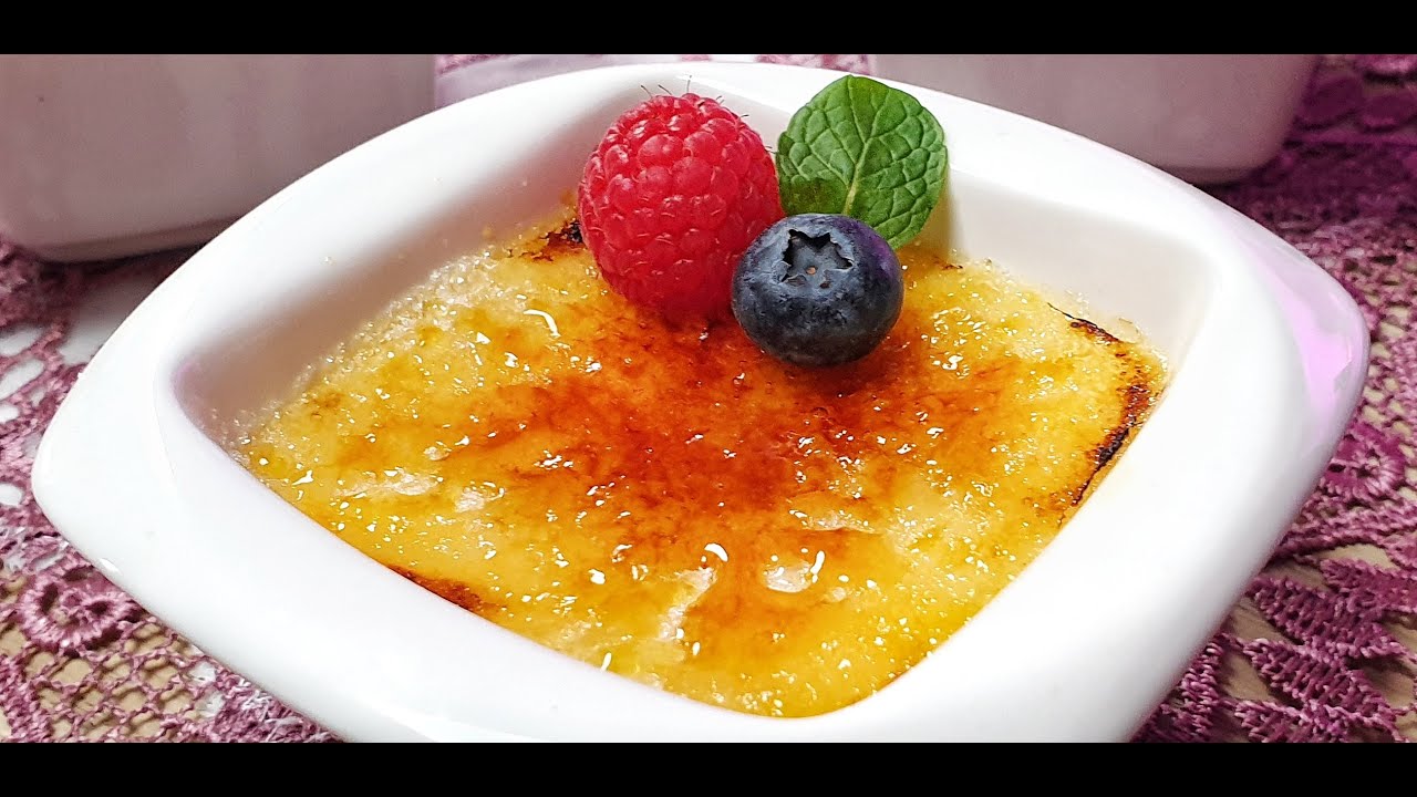 Easy Creme Brulee Recipe - 4 Ingredients Only - Tasty And Creamy