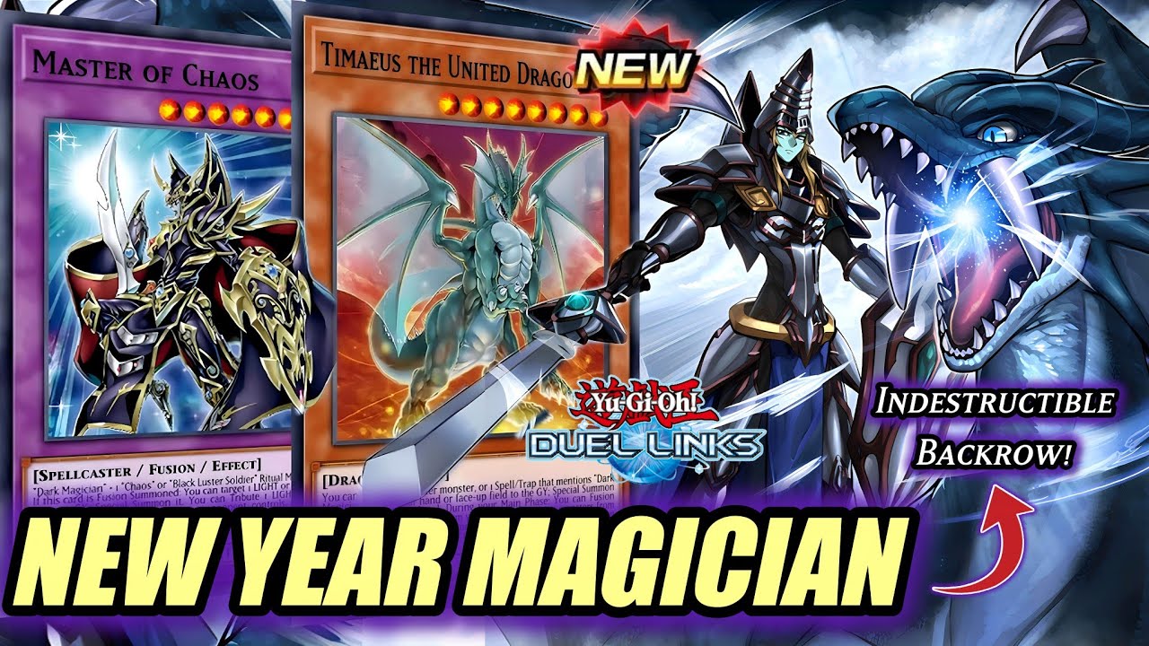 NEW DARK MAGICIAN, The DRAGON KNIGHT! GO, TIMAEUS! *Indestructible Backrow!* [DUEL LINKS]