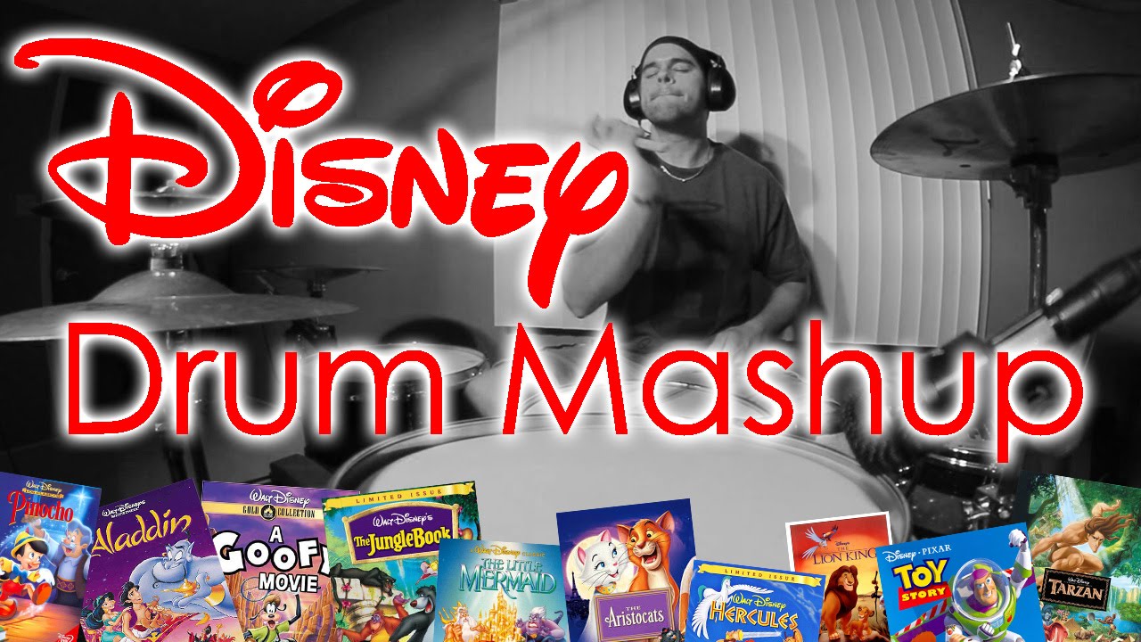 Disney Drum Mashup - PIZOdrums (Drumday Monday) #2 Drum Cover - Drum Video