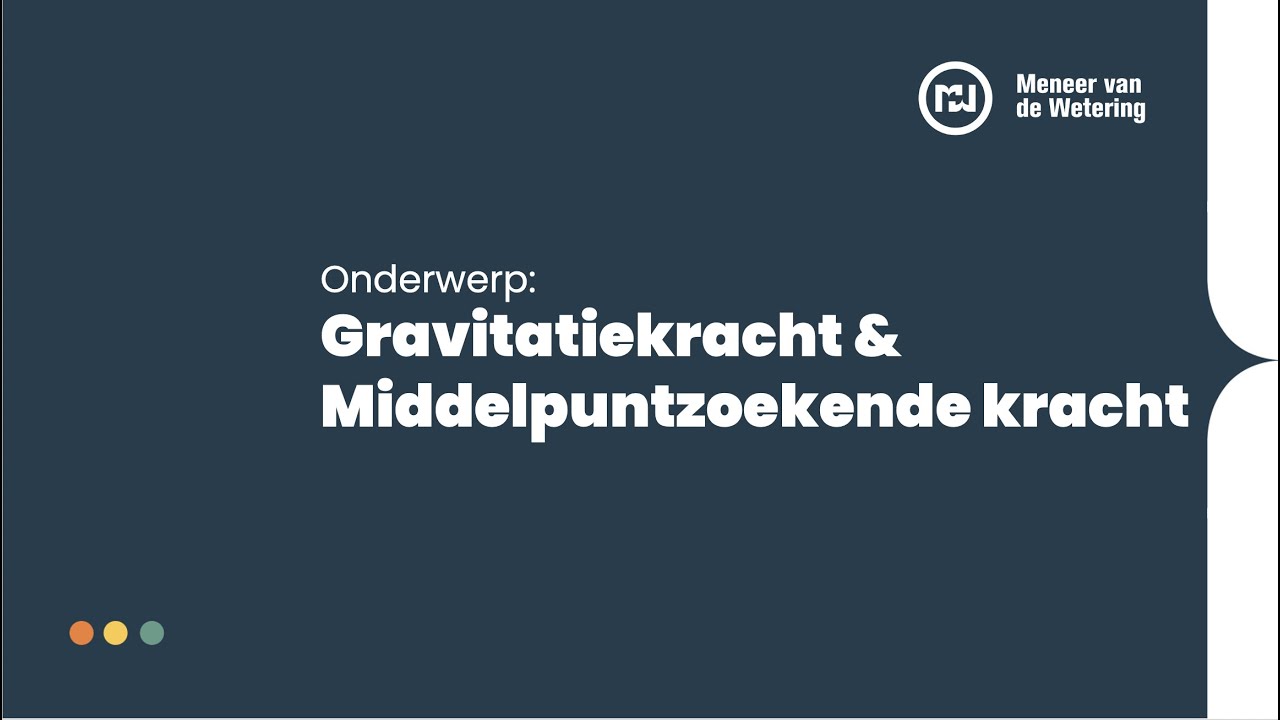Gravitatiekracht en middelpuntzoekende kracht