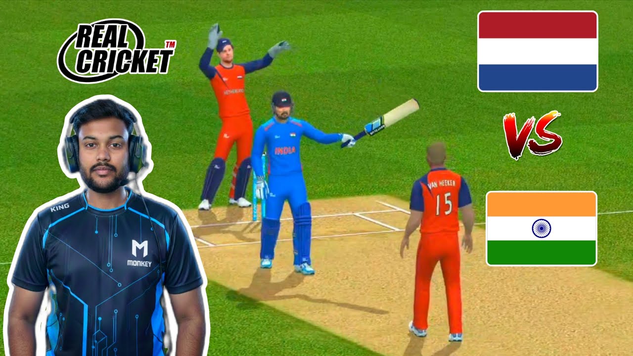 Can I Score 200+ with Team India? 🇮🇳 vs 🇳🇱 | Real Cricket Gameplay