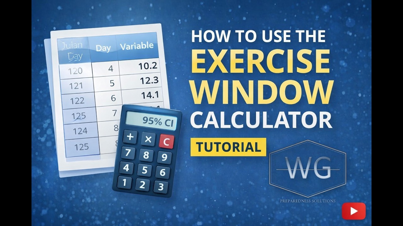 Exercise & Drill Window Calculator-Emergency Management Testing, Training, & Exercising