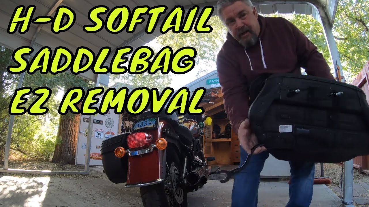 Как снять кофры Harley Davidson Heritage
