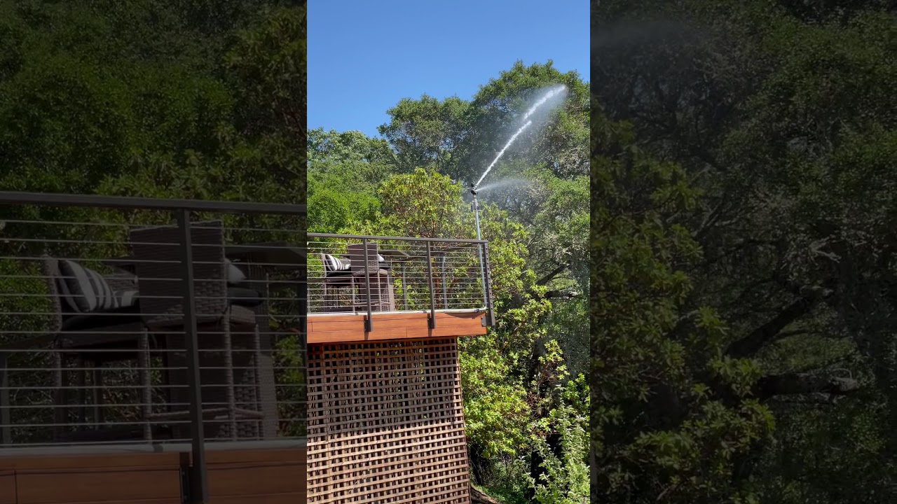 Forestville Water Cannon Installation - Rear Water Cannon Rail Mounted