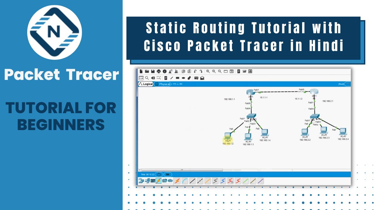 Static Routing Tutorial with Cisco Packet Tracer in Hindi | Packet Tracer | Networkforyou