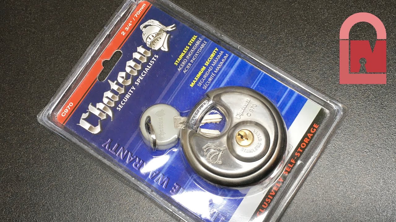 Chateau 70mm Disc Padlock Picked out of the Pack