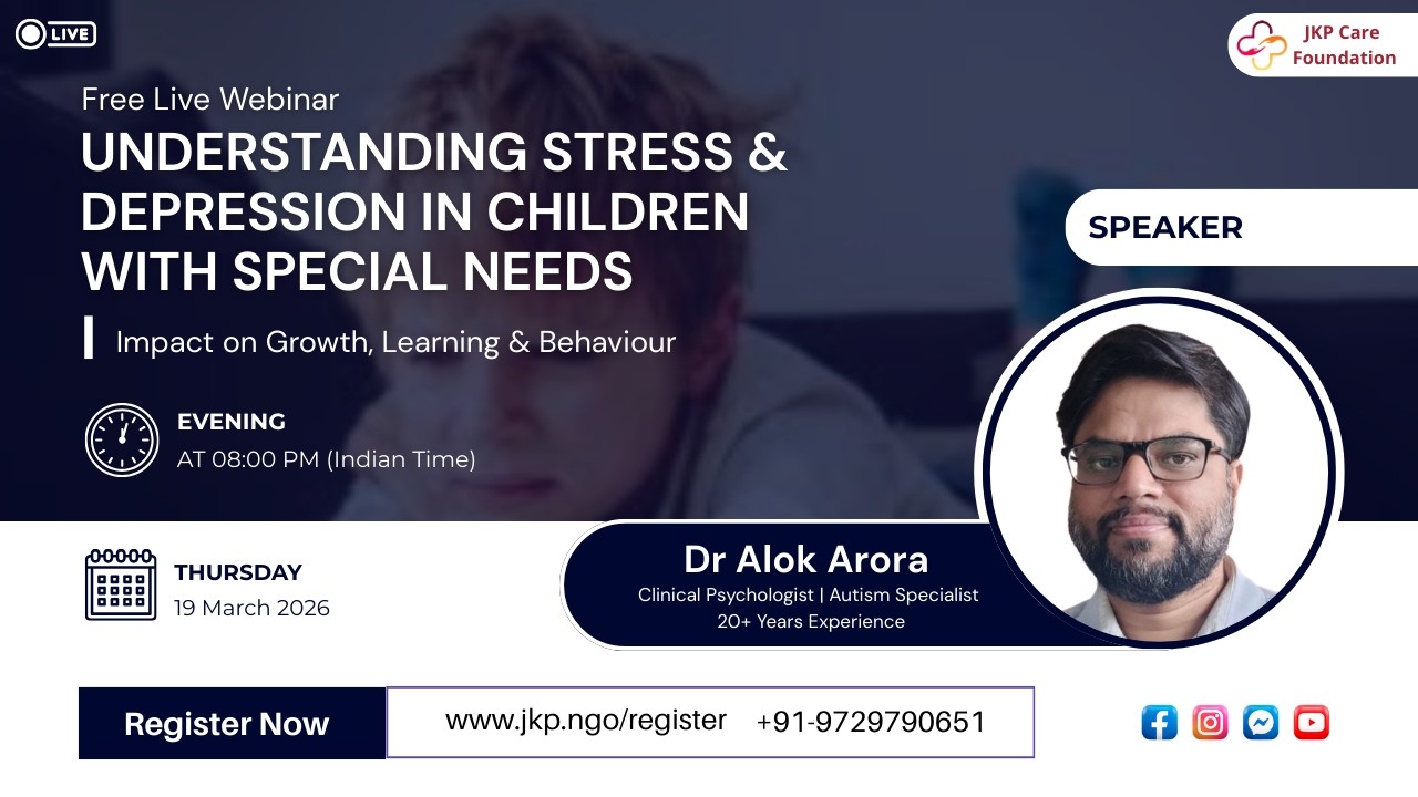 👉 Understanding Stress & Depression in Special Needs Children | Live Webinar by Dr Alok Arora