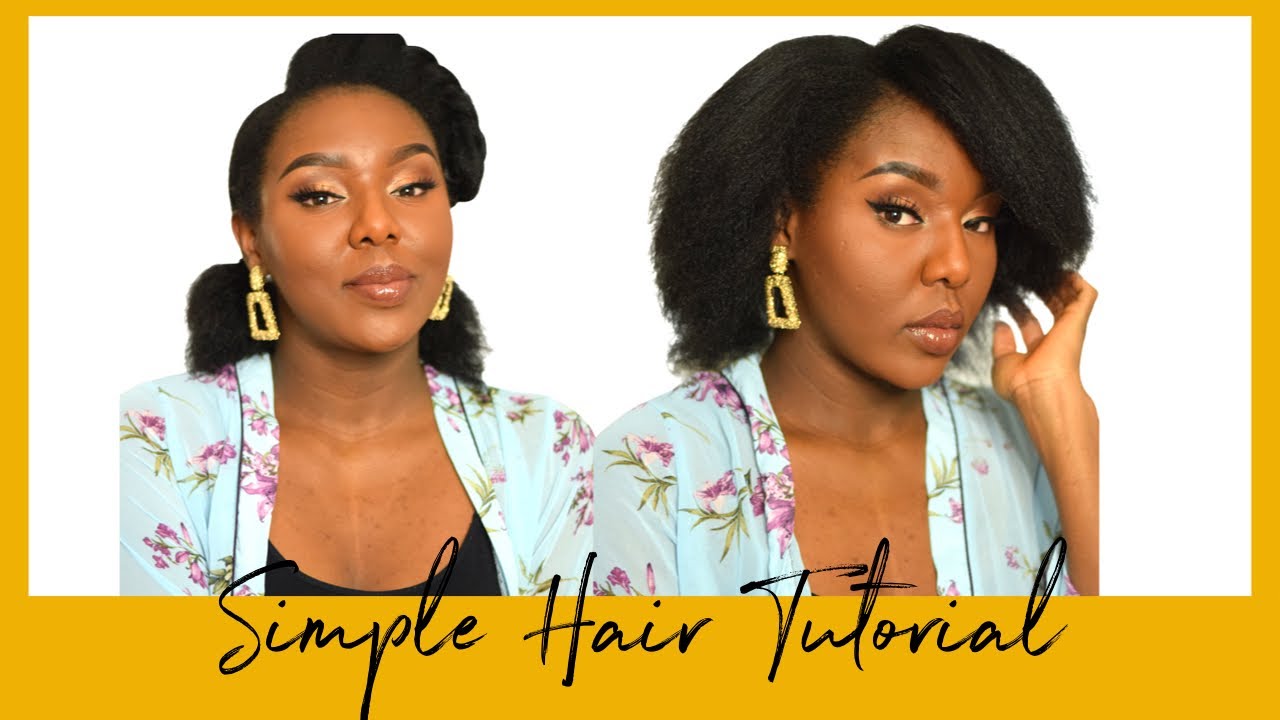 EASY LOW MANIPULATION NATURAL HAIRSTYLES FOR 4C/4B STRETCHED HAIR