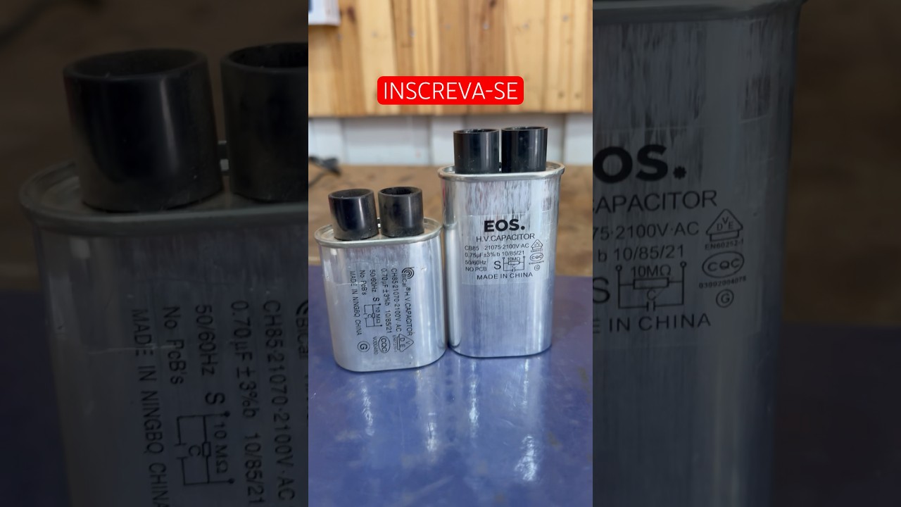 Qual Capacitor de Microondas &Eacute; o Pior? A Grande Revela&ccedil;&atilde;o! #shorts #microondas #diy