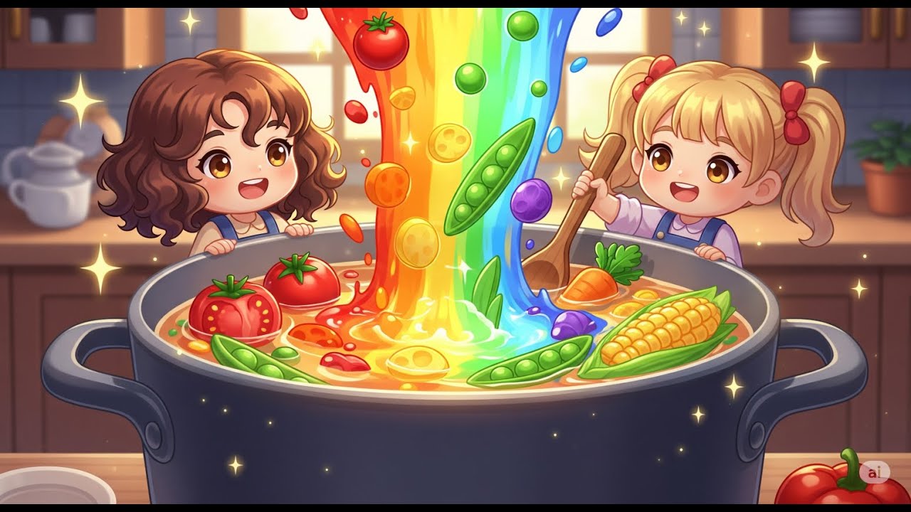Rainbow Soup - Fun Kids Song about Colors & Cooking! 🌈🥣