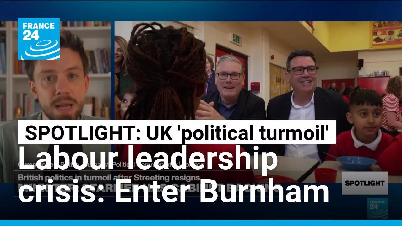 UK Labour's 'most popular politician' Andy Burnham launches high-risk leadership bid &bull; FRANCE 24