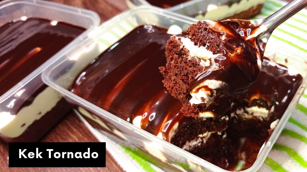 Kek Tornado Cara Simple Guna Blender | Sangat Sedap!