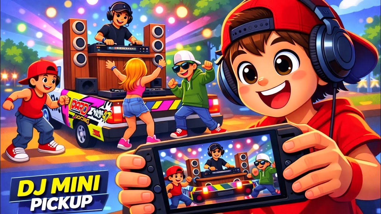 Indian Simulator DJ Mini Pickup 🔊 Full DJ Setup | New Update Gameplay | Loud DJ + Cartoon Dance