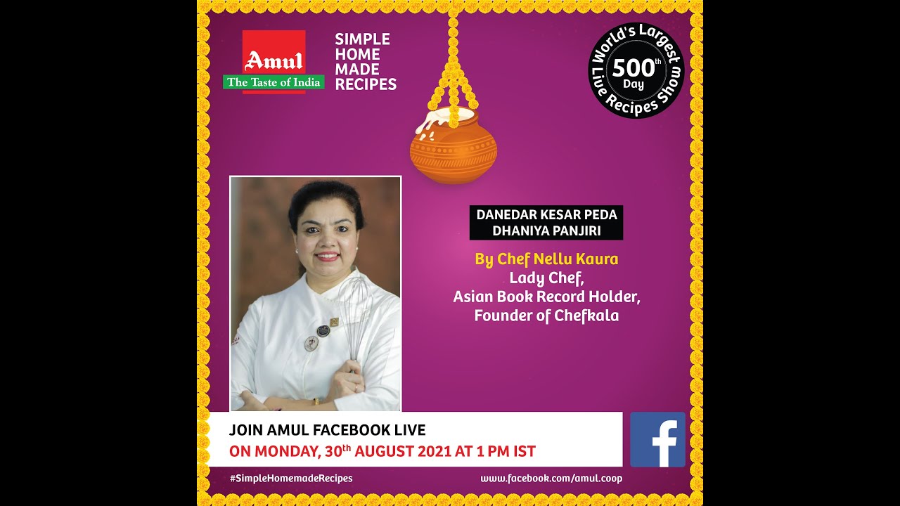 Chef Nellu Kaura, Episode 2908: #SimpleHomemadeRecipes Facebook Live