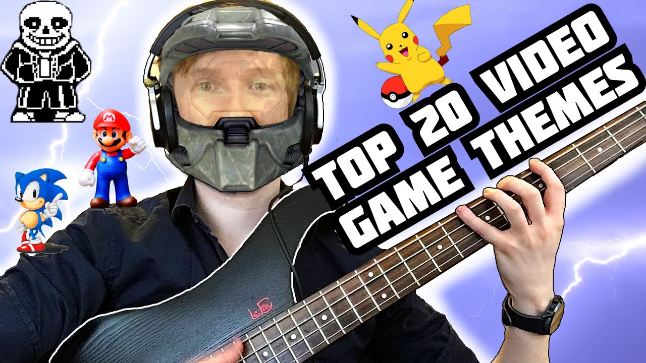 Top 20 GAME MUSIC Themes Of All Time (BASS Solo)