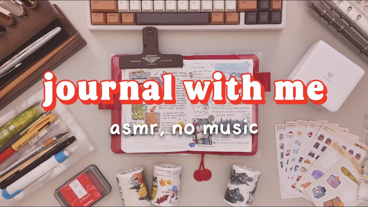 asmr journal with me ❈ autumn 🍂 to winter ❄️ spread