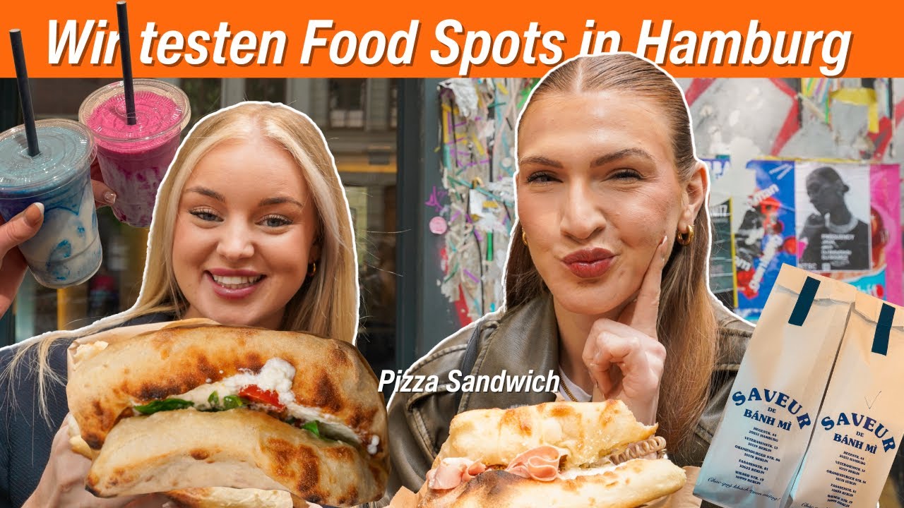 Wir testen 1 Tag NEUE Food Spots in Hamburg! 😍 Pizza Sandwich, Smoothies & Banh Mi