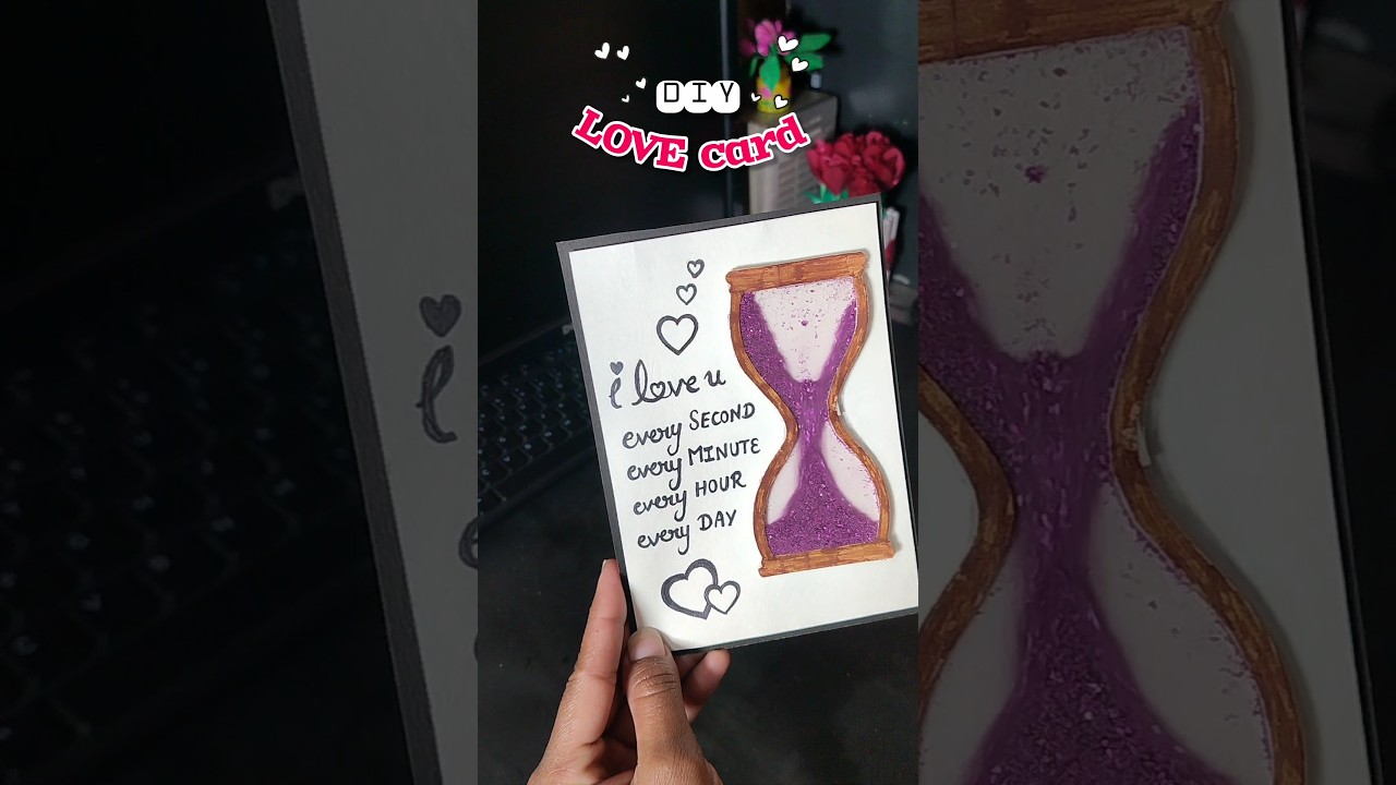 Diy 💖asthetic LOVE ❤️ card 