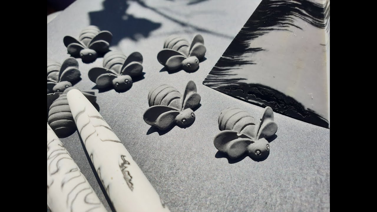 #355 - Jesmonite pens, coaster and small bees