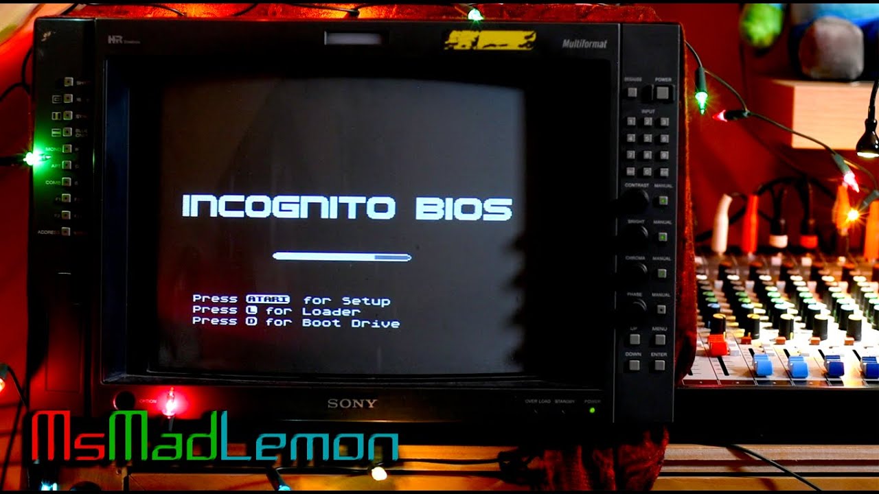 Atari 800 Incognito Setup and Test with games and demos