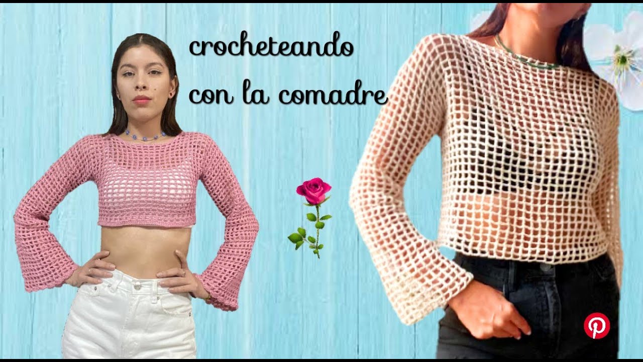 💖como hacer top, blusa o bolero a crochet parte #2 fácil y rápido crocheteando con la comadre