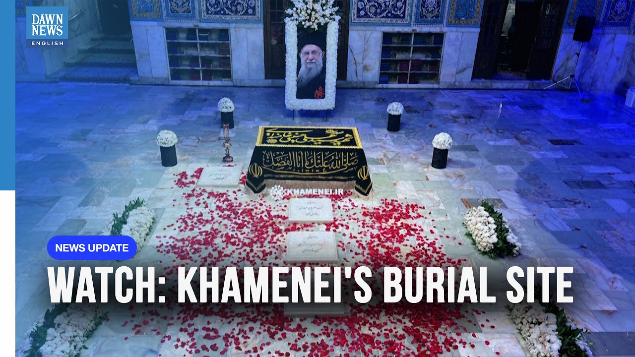 Khamenei's Website Shows Burial Site Inside Imam Reza Shrine | Dawn News English