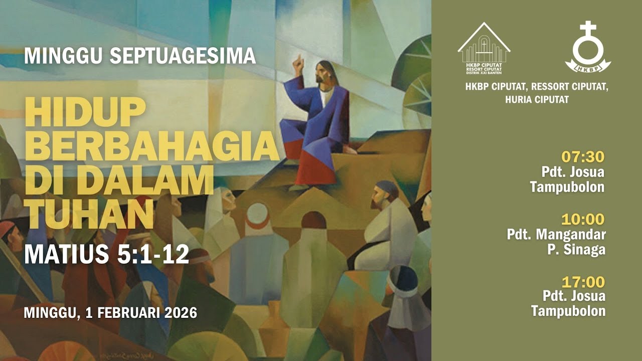 IBADAH SORE MINGGU SEPTUAGESIMA 1 FEBRUARI 2026