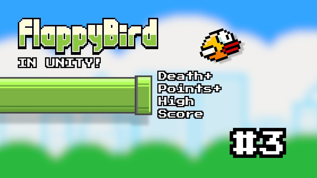 How to Build Flappy Bird in Unity #3: Adding GAME OVER, Points, and High Score