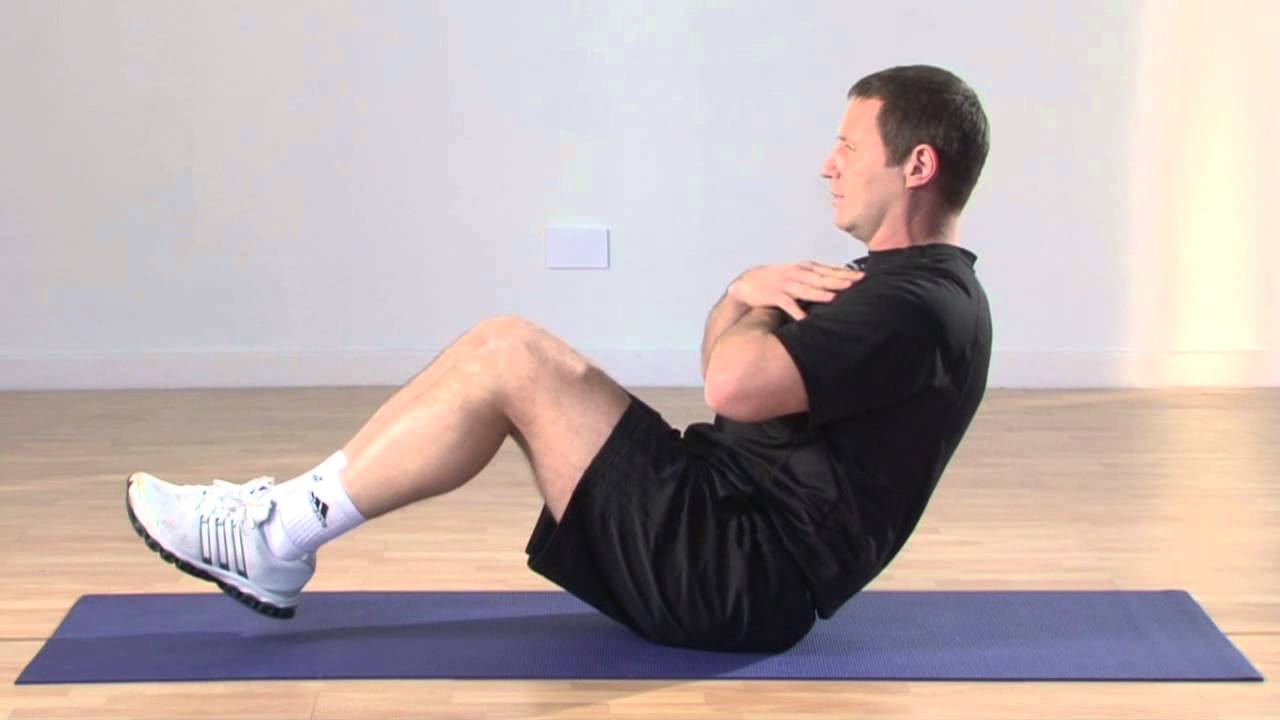 V Sit Hold with Rotation