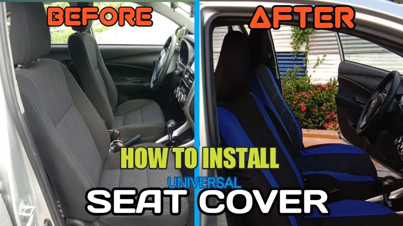 How to install seat cover vios?