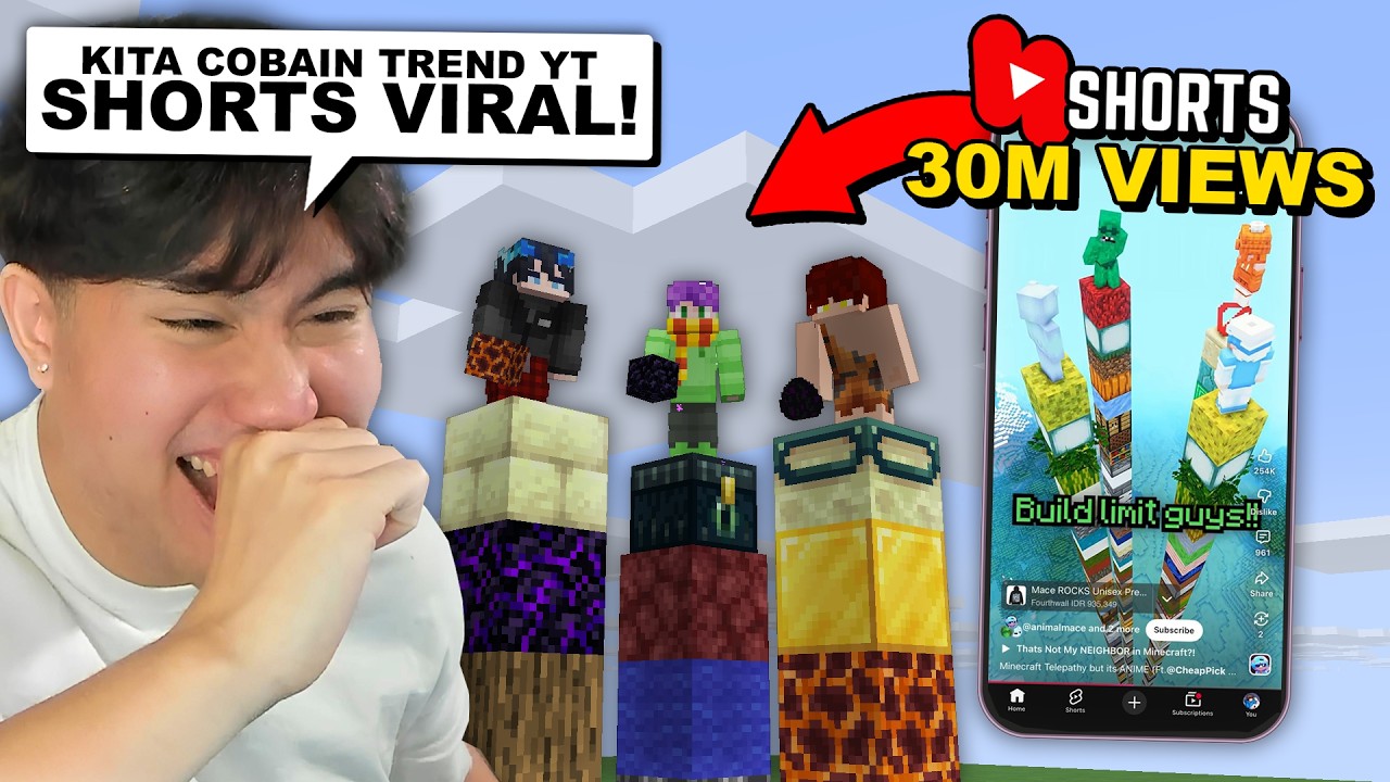 Gw Tantang YouTuber Ini Untuk Cobain TREND YT Shorts Paling VIRAL ..