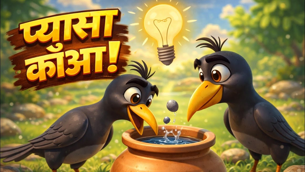 Thirsty crow प्यासा कौआ