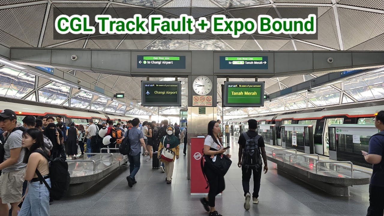 [EXCLUSIVE][Expo Bound/Track Fault on CGL] SMRT TRAINS Running on the CGL — R151 821/822 and 853/854