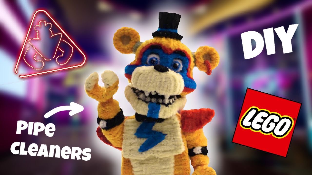How to make Lego Glamrock Freddy with only Pipe Cleaners
