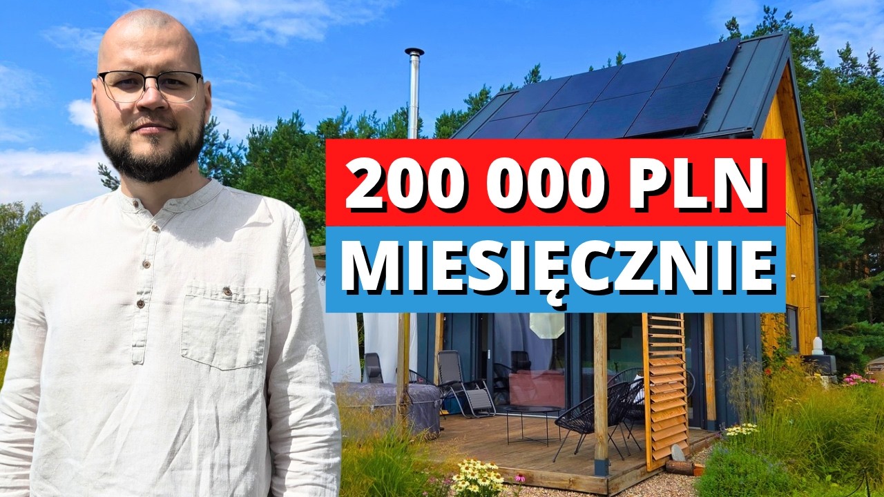 Pracuje 3 dni w tygodniu, zarabia krocie, a mieszka w MAŁYM DOMKU w lesie