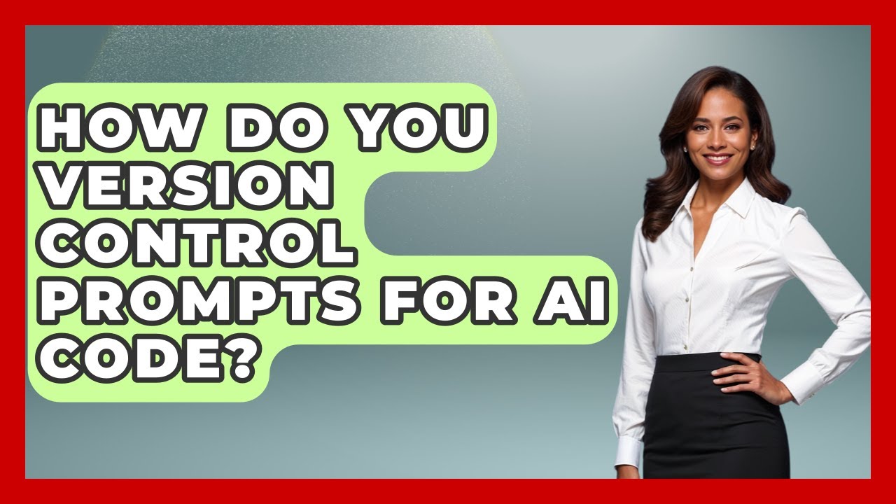 How Do You Version Control Prompts For AI Code? - Learning To Code With AI