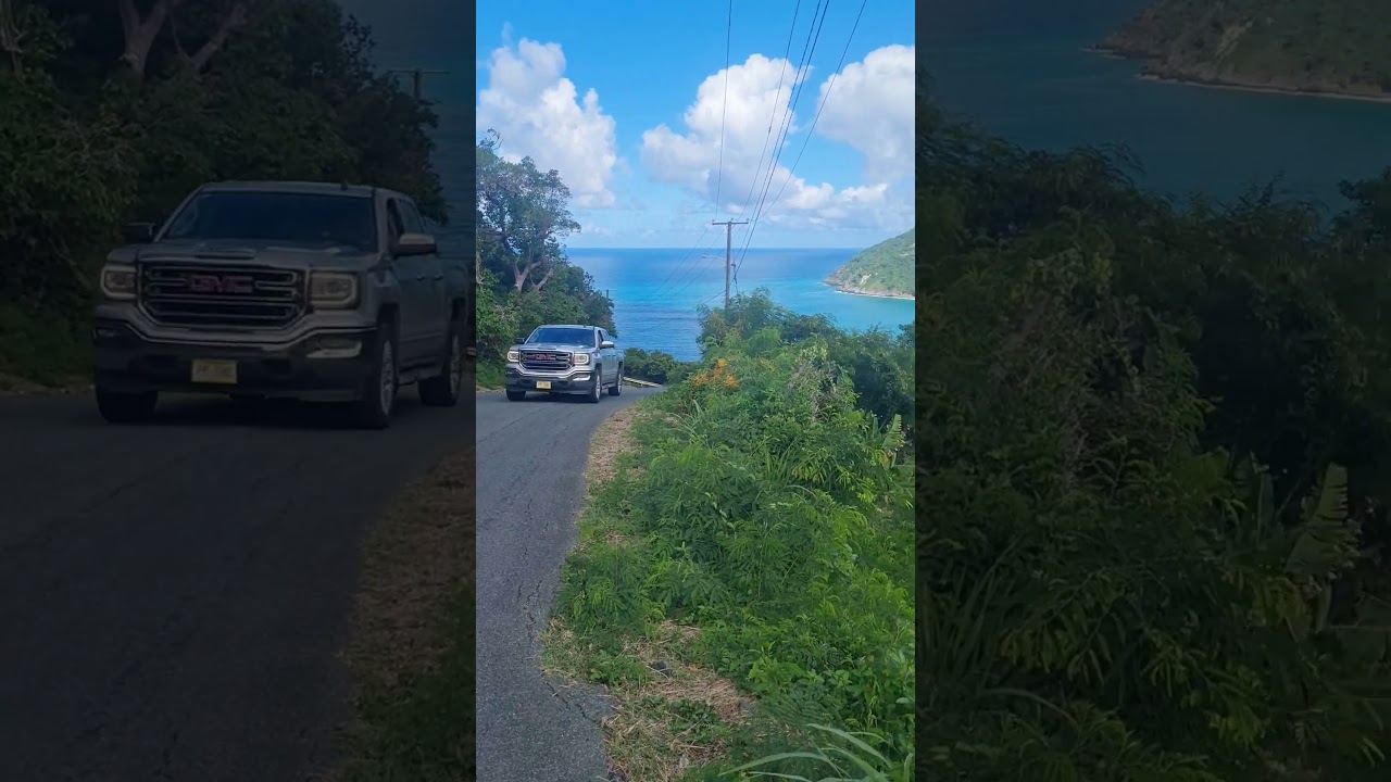 even een berg proberen af te rijden in #tortola #caribbean