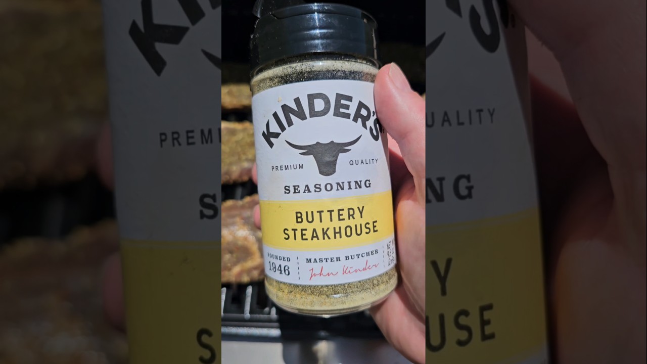 Kinder's Buttery Steakhouse Seasoning on the Weber Grill #summeronshorts #weber #webergrill
