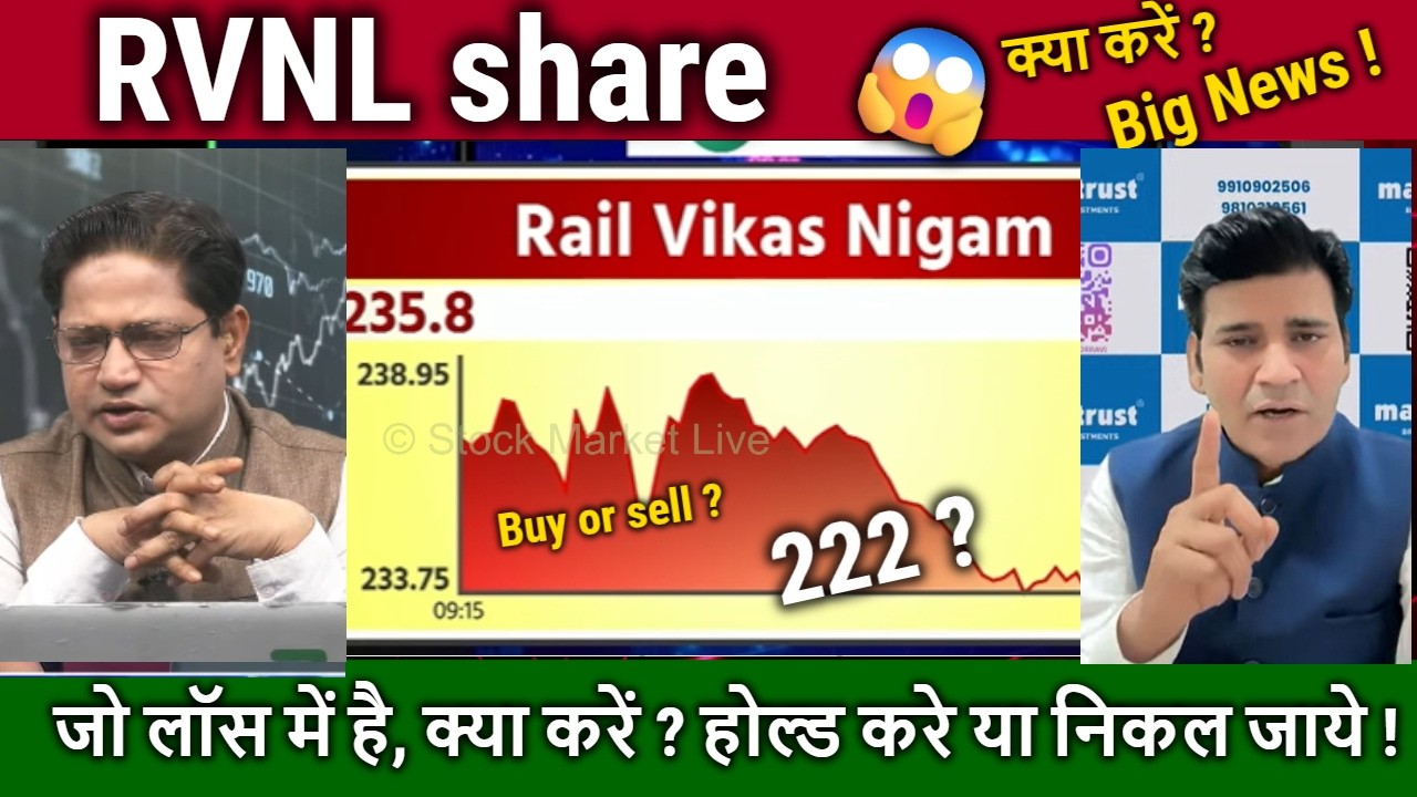 RVNL share latest news/Kyu gir raha hai ? RVNL,IRFC,JWL analysis,target 2026/railway stocks fall