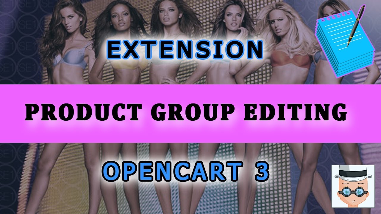 Product Group Editing extension for Opencart 3