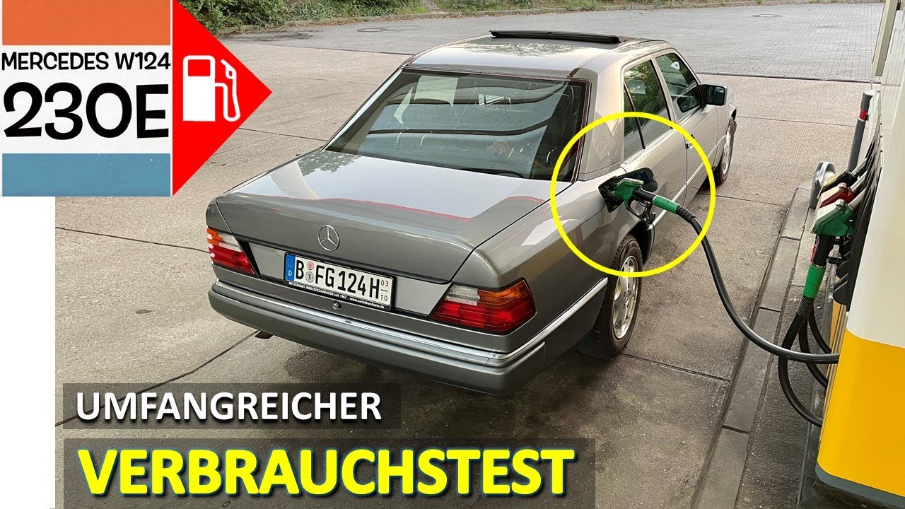 Обширный тест расхода Mercedes W124 230E