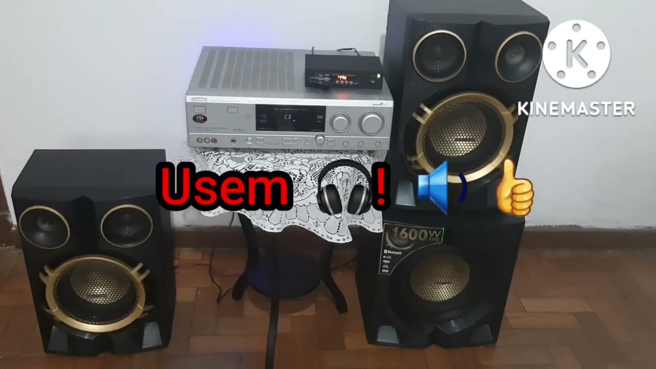 Caixas do Philips fx70 no receiver philips fr 996
