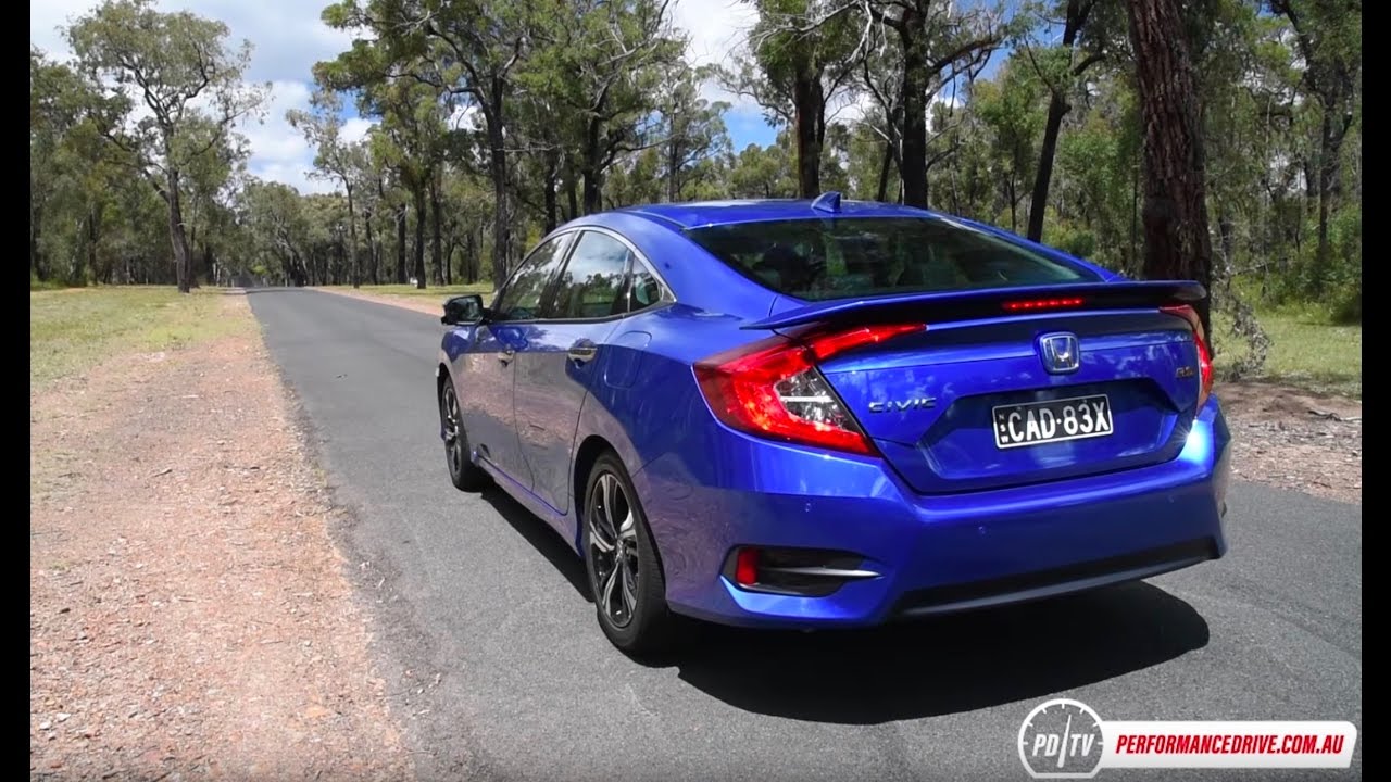 2016 Honda Civic RS turbo 0-100km/h & engine sound