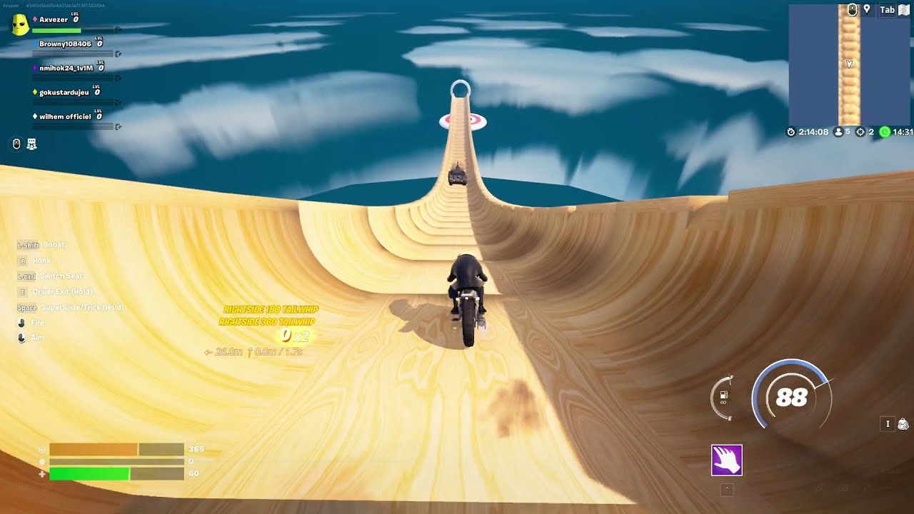 MEGA RAMP TARGET Gameplay Season 2 Chapter 4 - Fortnite