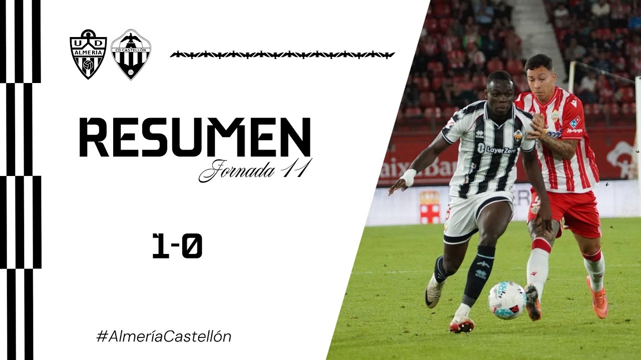 Resumen J11: UD Almer&iacute;a 1-0 CD Castell&oacute;n (26-10-2025)