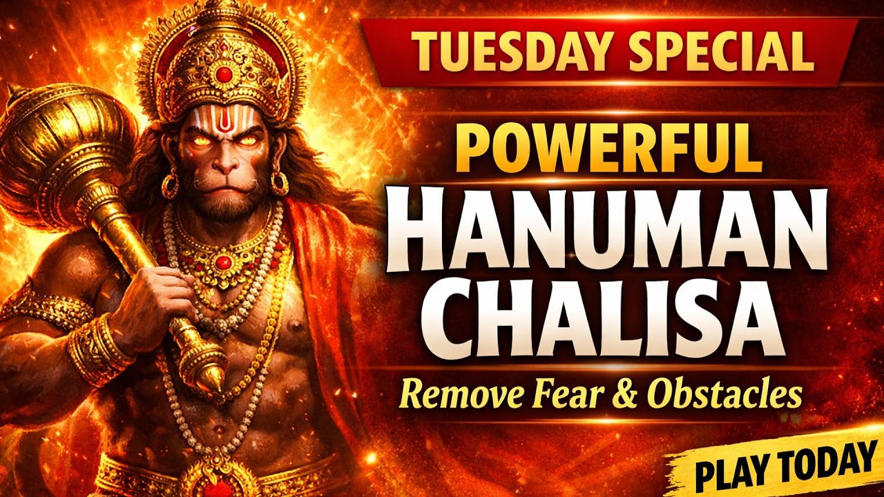 Powerful Hanuman Chalisa | Remove Fear & Obstacles | Tuesday Special | Full Chant