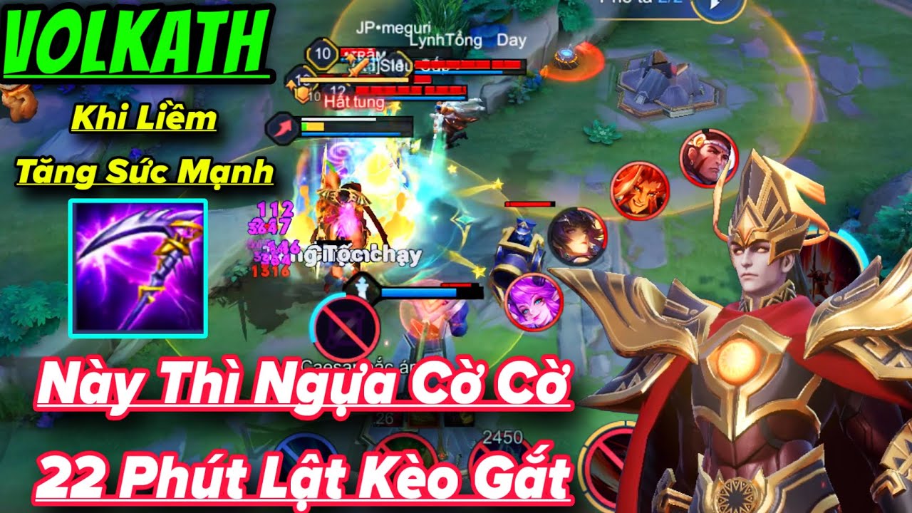 VOLKATH mùa 2025 - S4 || Trang Bị và Bảng Ngọc Mạnh Nhất Địch Gáy Ngựa Cờ Cờ và 23 Phút Lật Kèo Gắt