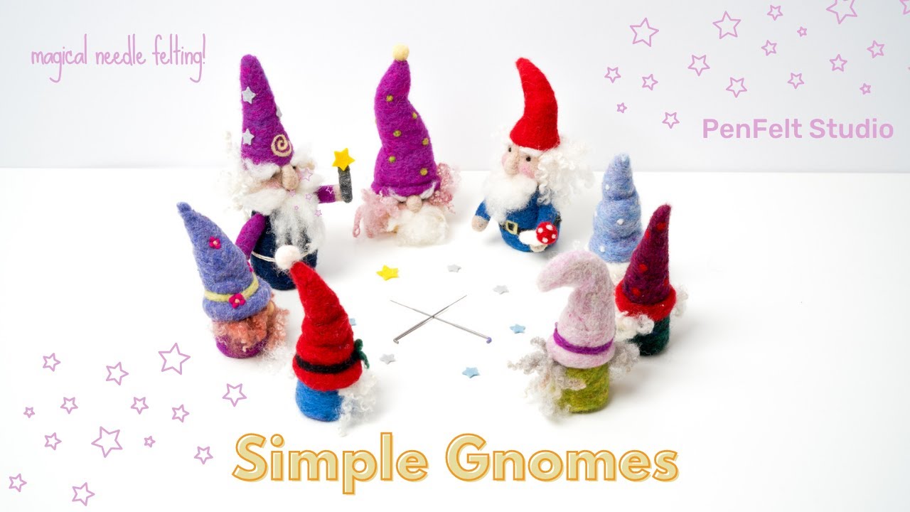 Simple Felted Gnomes | Easy Crafting Bliss