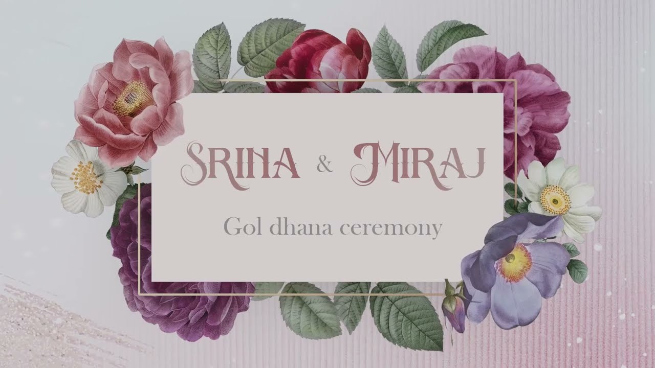Srina & Miraj Goldhana Ceremony | 26th December 2022 | Family Function | Indian Ceremony