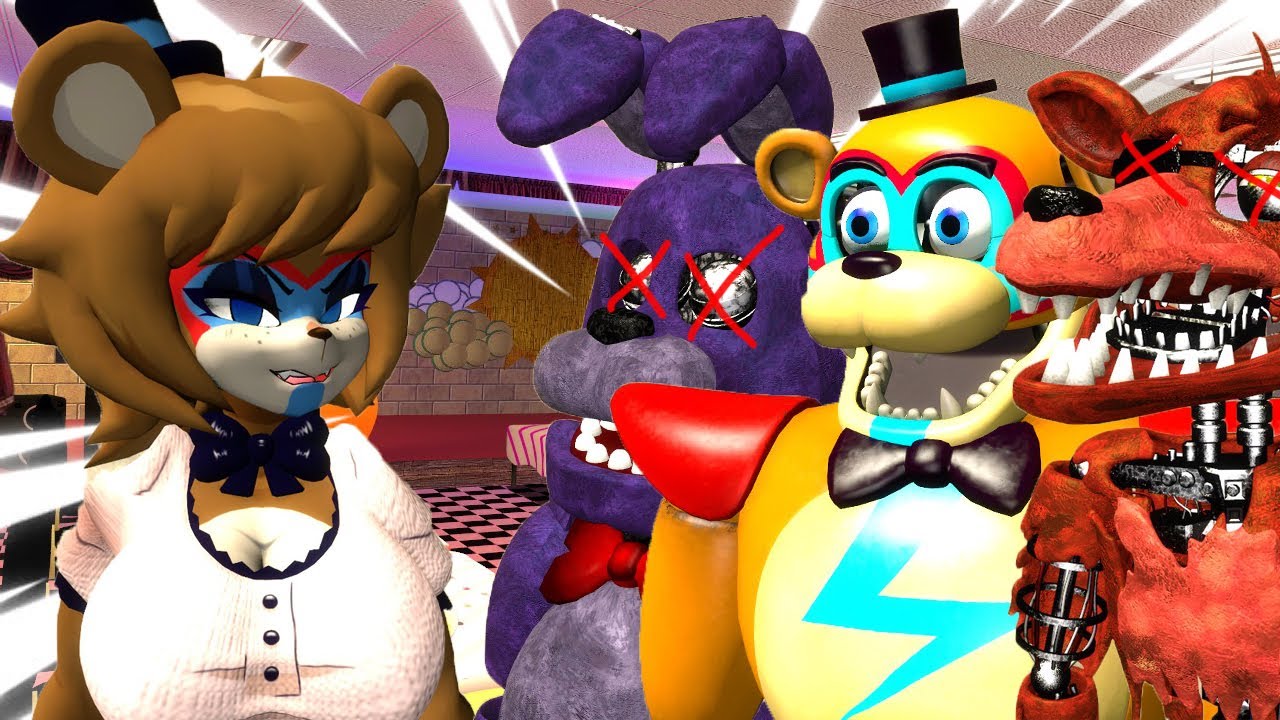 Glamrock Fredrina ATTACKS Freddy And Friends! (GMOD FNAF)